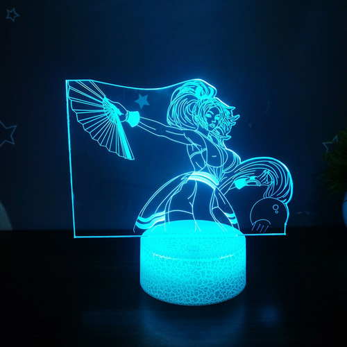 Cross-border direct supply of Honor of Kings mobile game series creative 3D night light gift table lamp LED bedroom bedside table lamp