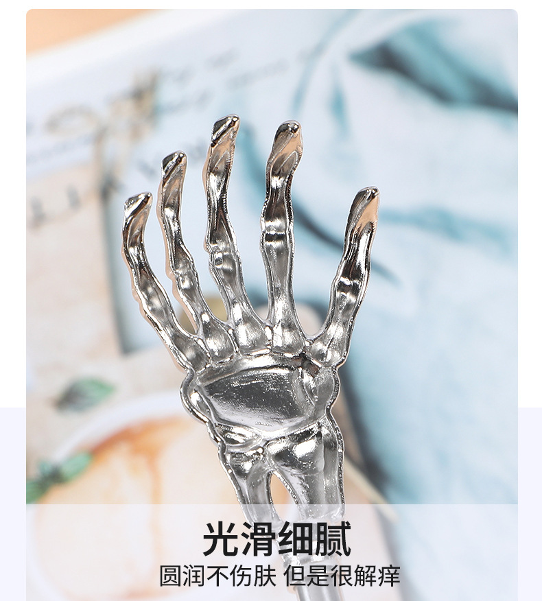Stainless Steel Extendable Back Scratcher Massage Tool Ghost Hand Design for Home Use quality and texture
