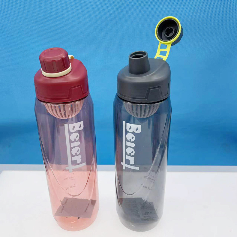 Taza de agua de gran capacidad estudiante femenina simple portátil deportes taza de agua PC taza de plástico taza de deportes al aire libre