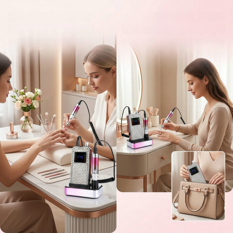 máquina de molienda de uñas para remover la piel muerta, máquina de molienda de uñas especial, almacenamiento de energía, molienda profesional eléctrica conveniente
