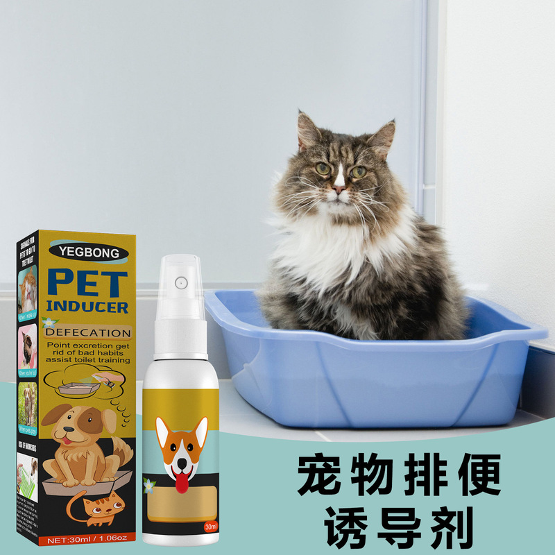 Yegbongペット排便ポジショニングスプレートレーニングペット猫犬のサイズ小便ポジショニング排便誘導剤|undefined