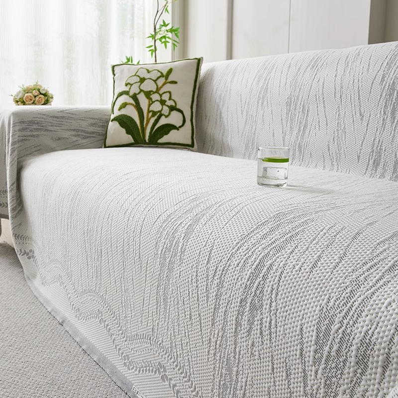 Cool seda seda seda sofá toalla de tela 2025 nuevo verano todo incluido sofá cubierta anti-cat arañaco estera sofá cojín