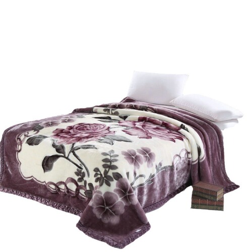 Winter Double Layer Thick Plush Shag Rugs Wedding Cover Blanket Autumn/Winter Fleece Blanket Coral Fleece Blanket Single/Double Air Conditioner Blanket