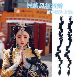 走秀摄影网红抖音麻花辫马尾假发辫子扭扭辫欧美风辣妹甜酷拳击辫