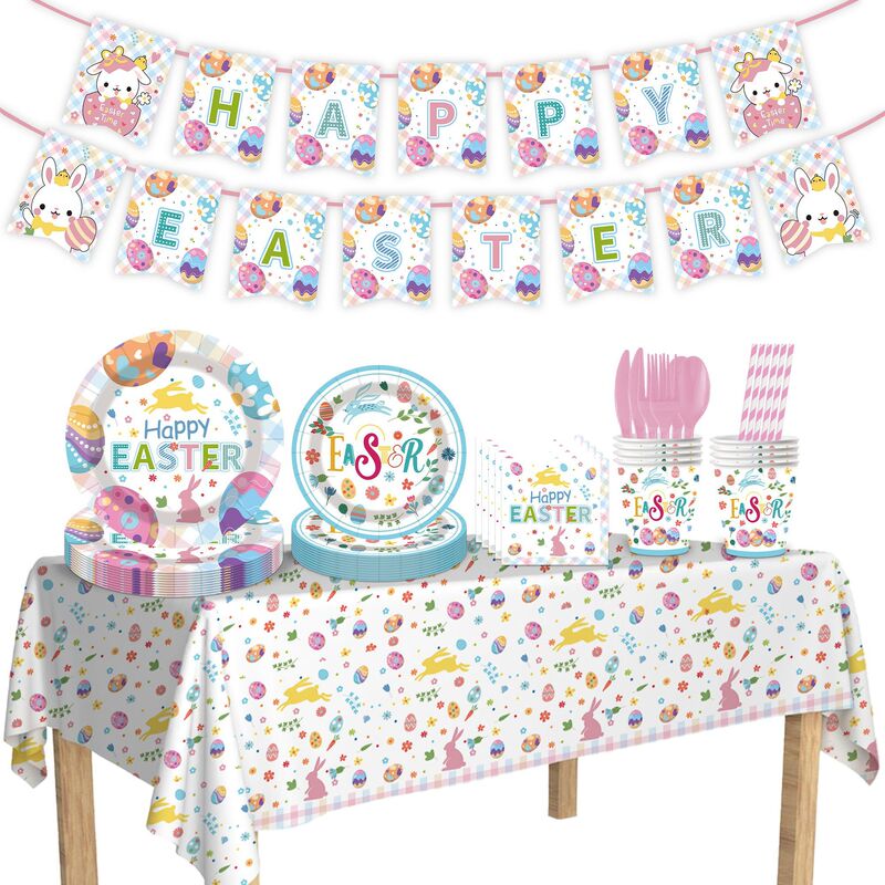 Amazon's New Easter Egg-Themed Party Decorations Disposable Paper Cups, Plates, Napkins, and Tableware Set Wholesale Amazon's New Easter Egg-Themed Party Decorations Disposable Paper Cups, Plates, Napkins, and Tableware Set Wholesale
