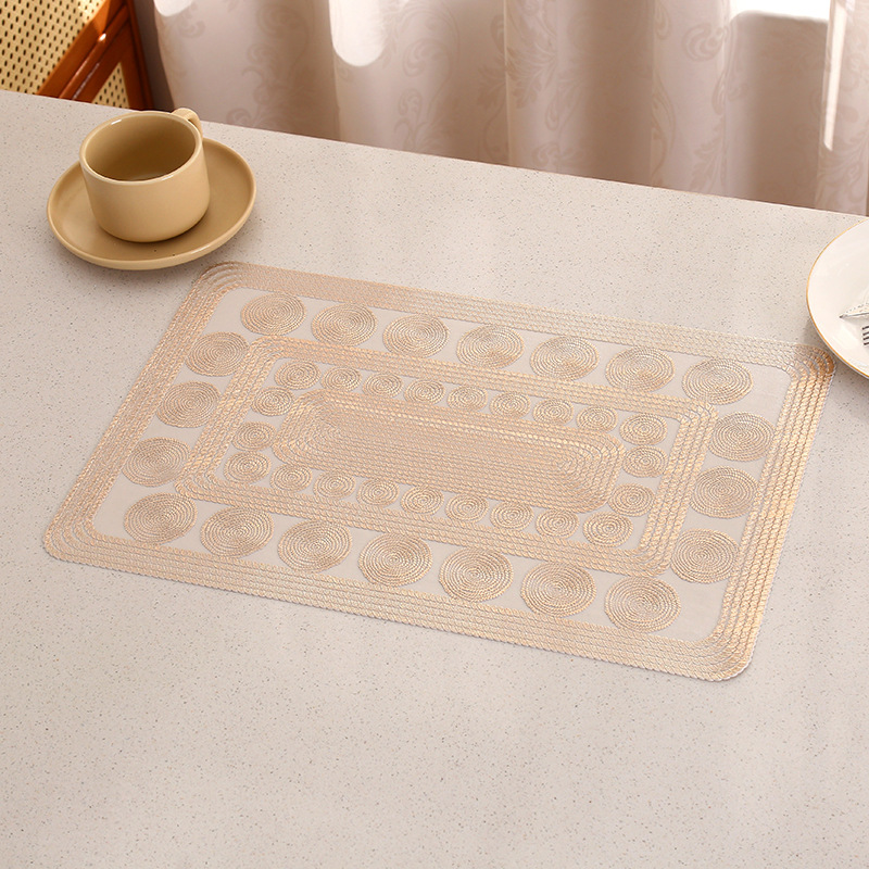 Alfombra cuadrada hueca alfombra europea simple alta alfombra occidental impermeable a prueba de agua alfombra de tazas de PVC INS bandera de mesa de aire al por mayor