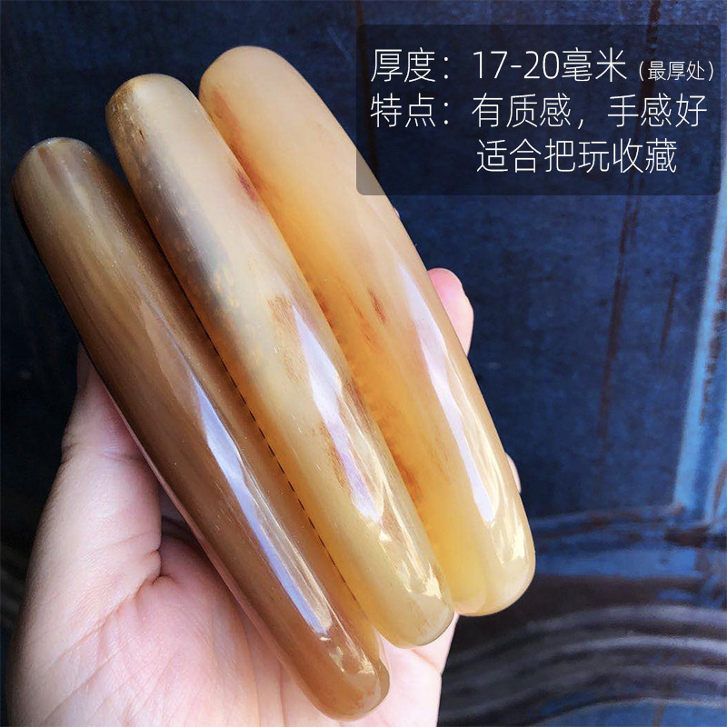 工場は天然の黄色の牛の角の櫛を卸売りします。|undefined