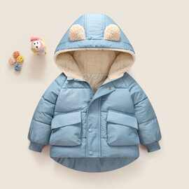 韩版儿童棉服新款秋冬宝宝棉服男女童保暖厚棉袄中小童时尚棉外套