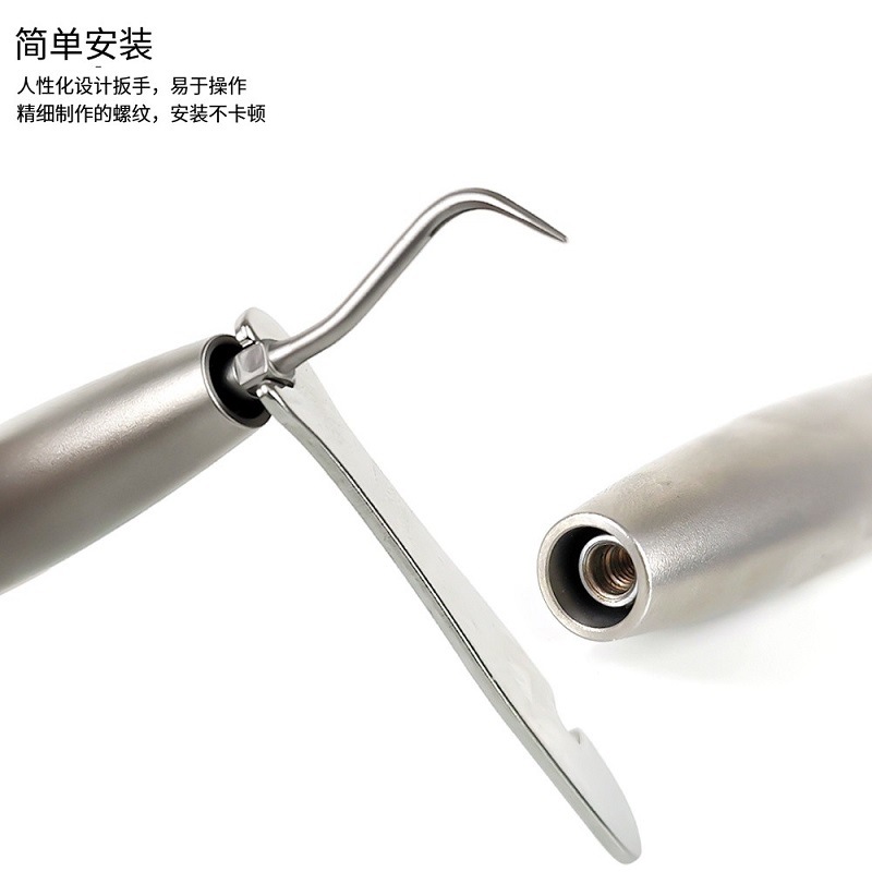 Máquina de limpieza de dientes neumática de oro titanio dental limpiador de dientes oral limpiador de dientes de cálculos limpiador de dientes ultrasónico lavado de canal radicular