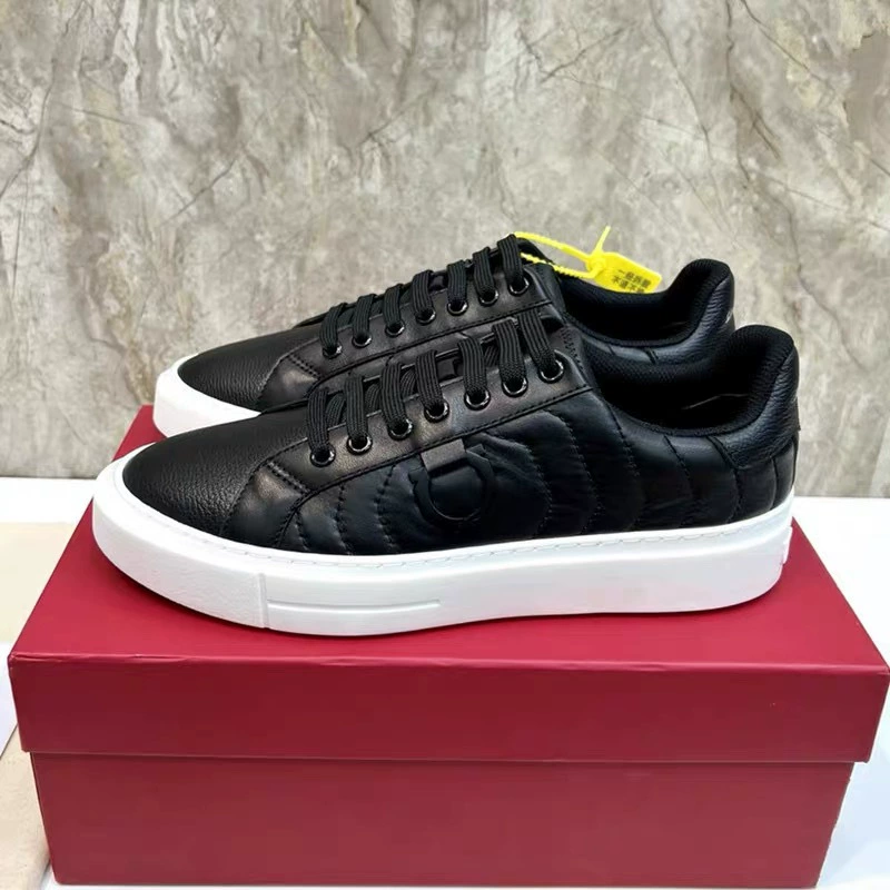 Европейская станция 2024, осенняя новая мужская обувь, мужская кожаная обувь в британском стиле, низкие кеды на плоской подошве, роскошные высококачественные туфли из натуральной кожи.