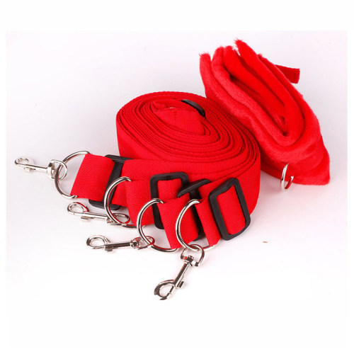 Adult sex toy bondage bed binding strap couple couple bed hand and foot cuffs short plush props