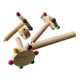 Parrot bird toy cage with bearing rotating station frame wind station frame playground factory wholesale