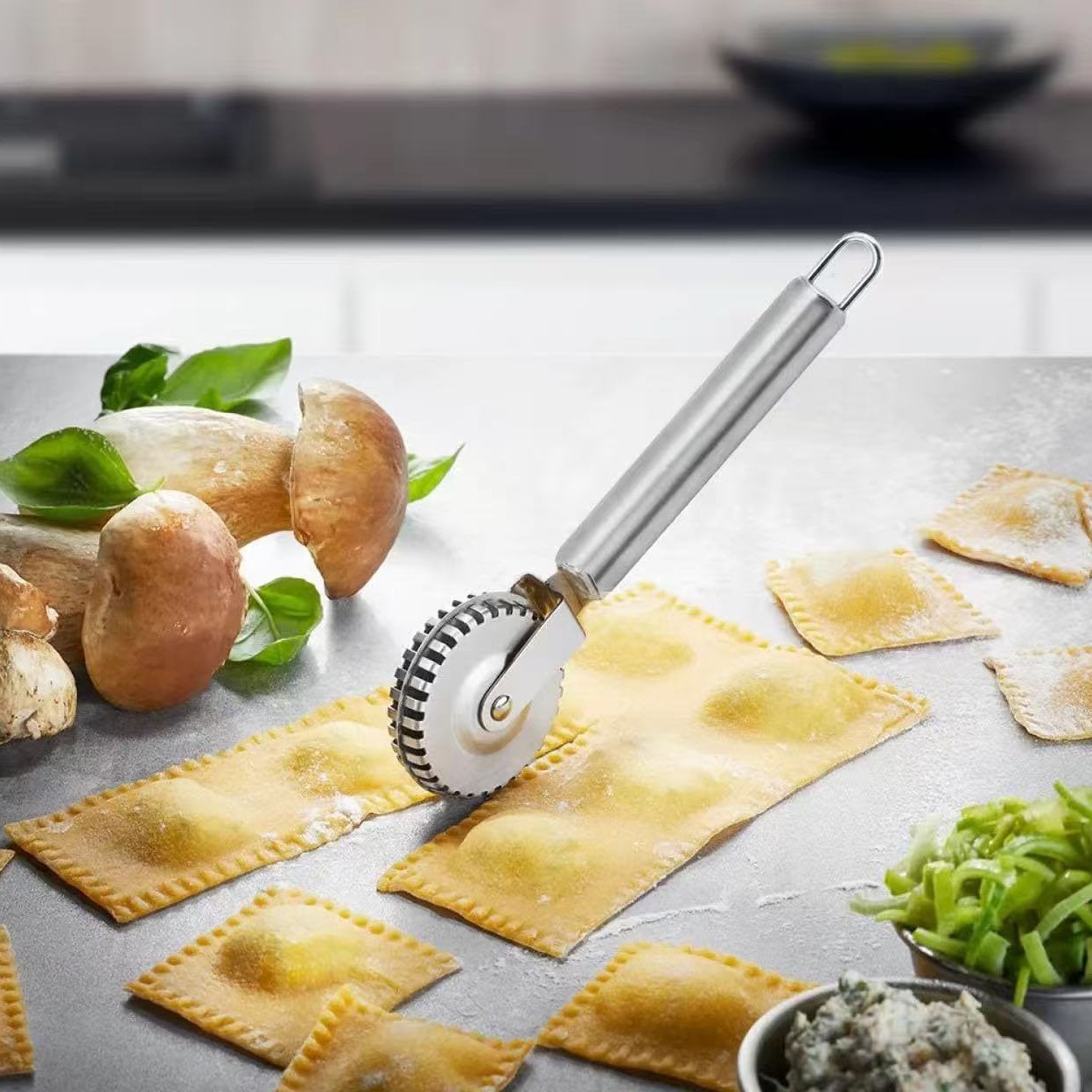 Cuchillo de pastel de acero inoxidable cuchillo de pizza multifuncional cuchillo de relieve creativo cuchillo de encaje cuchillo de pizza de cocina horneado gadget