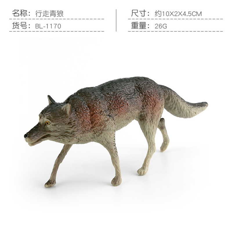 Transfronterizo simulación bosque animal Lobo modelo lobo siberiano Rey Lobo Ártico Lobo Blanco Lobo escritorio decoración juguete