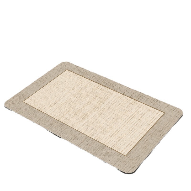 Alfombra de absorción de agua para baño de viento silencioso, alfombra de barro de diatomeas, alfombra antideslizante doméstica en la puerta del baño, resistencia a la suciedad y fácil cuidado