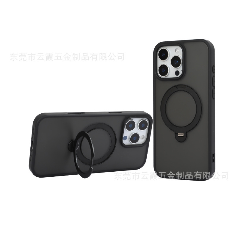 适用苹果16Promax手机壳360度旋转磁吸MagSafe支点防摔iPhone16E|undefined