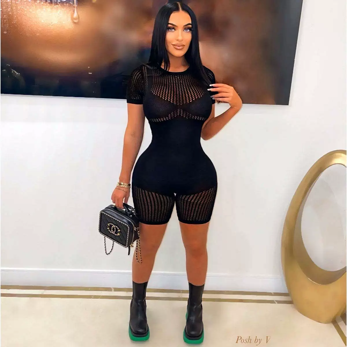 Fashionable woolen bodysuit, overall, Aliexpress, European style