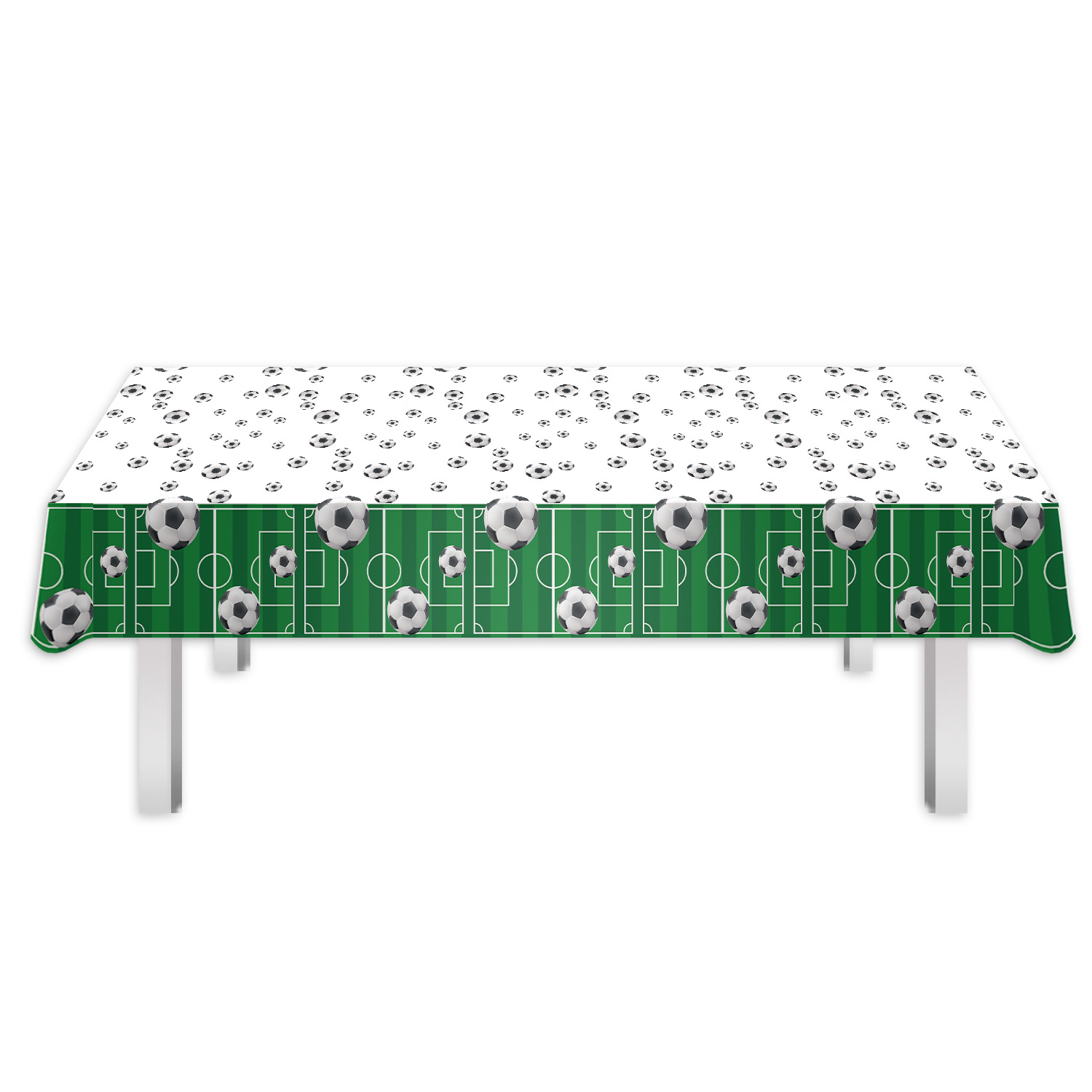 Juego de fiesta de cumpleaños para niños con tema de fútbol, vasos de papel desechables, bandejas de papel, manteles de papel, bandejas de papel para fiestas, platos