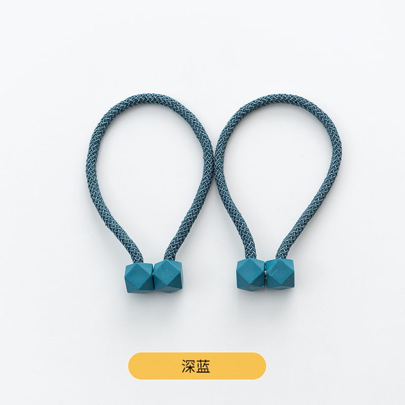 Hebilla de succión magnética transfronteriza moderna simple cubo liso correa de cortina hebilla de cortina sin perforar sin instalación al por mayor