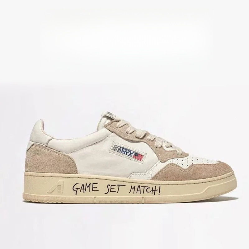 Autry Medalist Low Game Set Match White Beige