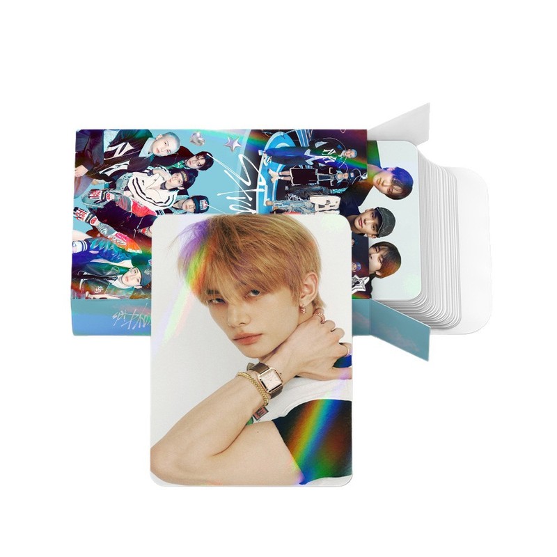 现货30张镭射卡STRAYKIDS巡演周边闪卡应援贺卡双面LOMO卡全息卡|undefined