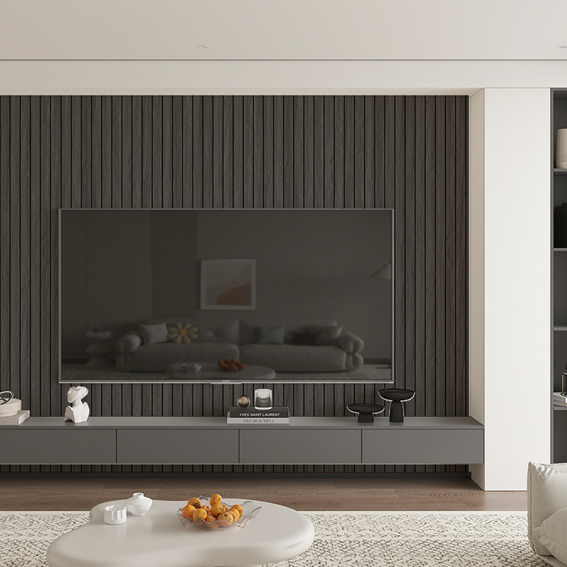 Grille gruesa pegatina de pared autoadhesiva a prueba de agua a prueba de humedad madera papel pintado sala de estar TV fondo decoración de pared renovada pegatina