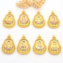 葫芦款十二生肖八大守护神五爷双面立体唐卡手编水晶珠万能扣项链