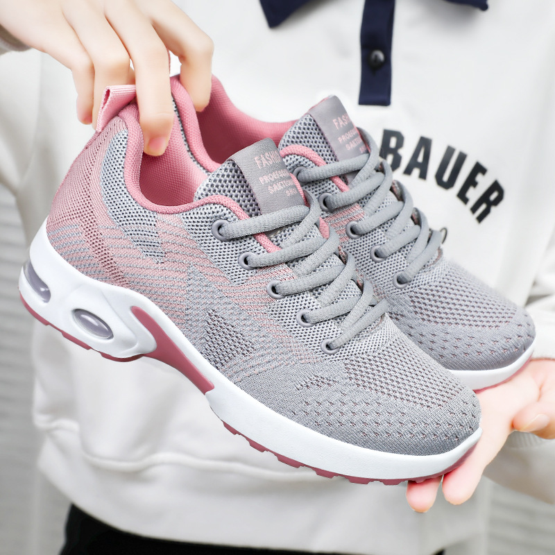 Zapatos, zapatos de mujer, calzado deportivo, estilo primavera, talla grande, zapatos para correr con suela blanda y amortiguación de aire, zapatos casuales de malla transpirable, dropshipping