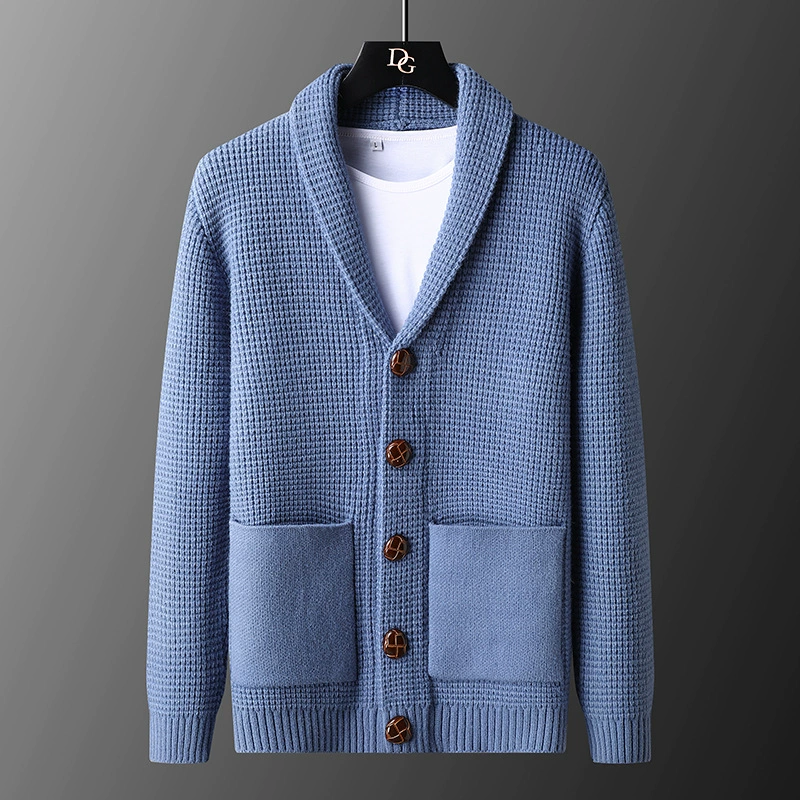 Демисезон cardigan, мужской модный вязаный свитер, (Cross-border trading), корейский стиль