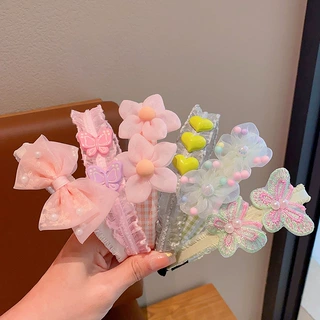 儿童公主头箍压发发箍花边蝴蝶结可爱防滑束发发卡小女孩头饰发捆
