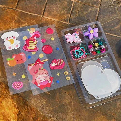 Children DIY Cream Glue Three-Legged Seagull Gukka Set Handmade Bag Hooks Gukka Sticker Material Pack Wholesale
