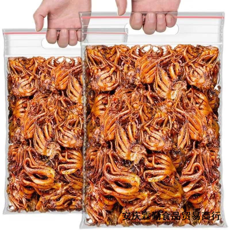 香辣小吃零食麻辣鱿鱼须丝即食罐装小海八爪鱼海鲜罐头铁板鱿鱼片