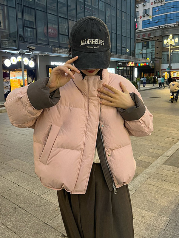 羽绒棉服女冬季2025年新款韩版宽松小个子棉衣面包服短款棉袄外套|undefined