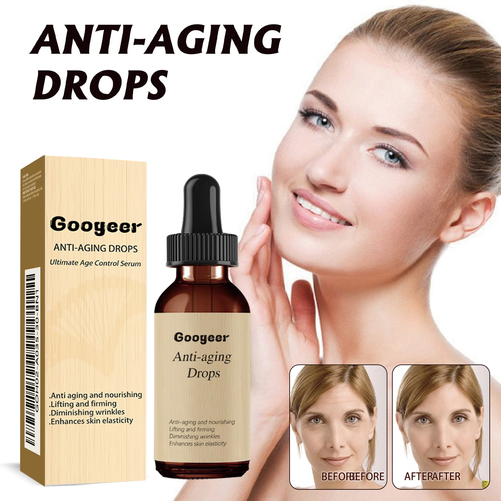 Googeer面部肌肤护理滴剂 淡化细纹保湿滋润紧致肌肤口服滴剂