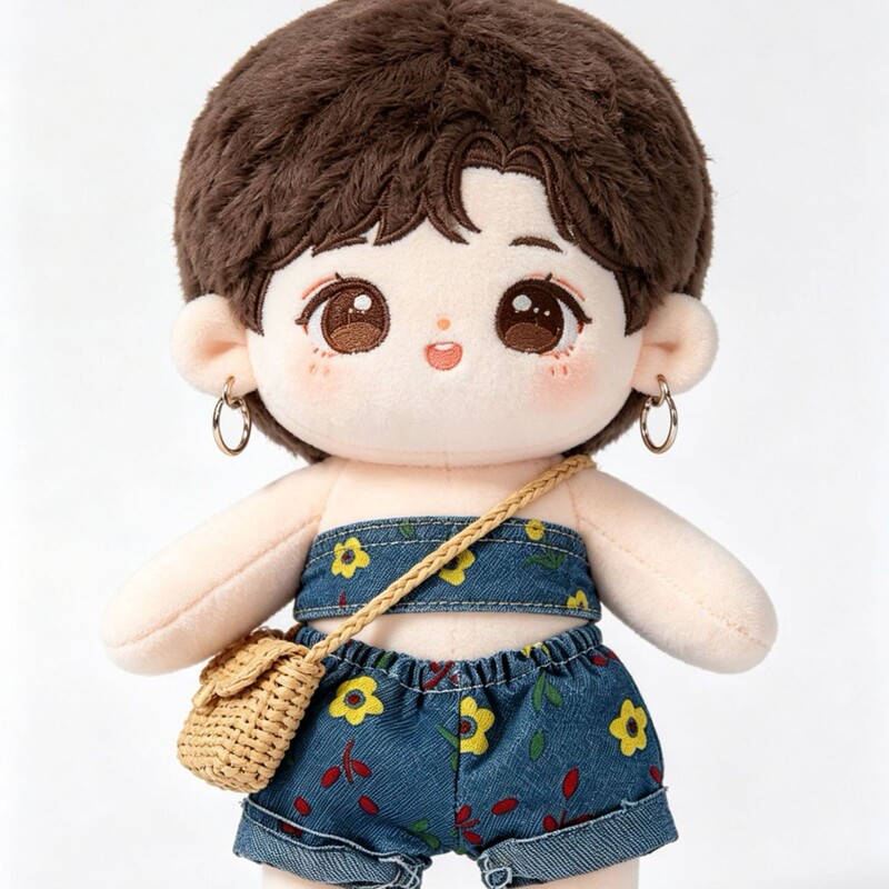 Gazi Sister's Floral Shorts Cotton Doll Labubu Potato Doll Movable Doll Dress-Up Mini Jeans Gazi Sister's Floral Shorts Cotton Doll Labubu Potato Doll Movable Doll Dress-Up Mini Jeans