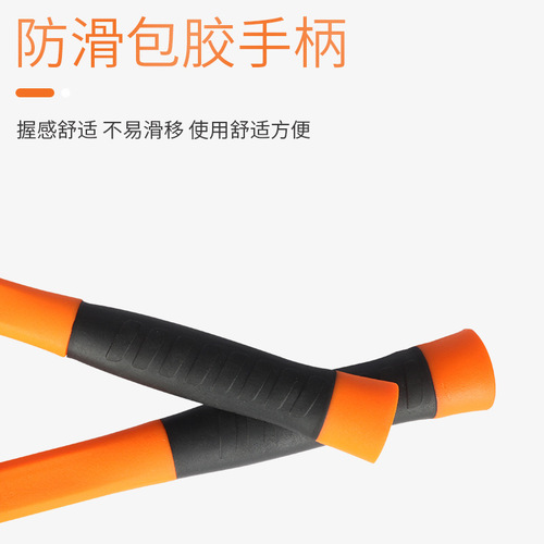 Discoverer cross-border non-elastic rubber hammer shockproof percussion tool hammer TPR handle octagonal hammer factory direct sale