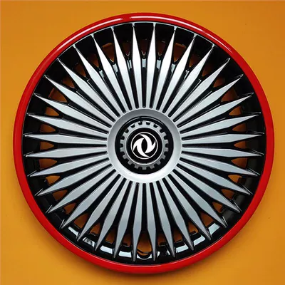 Cap Steel Rim Cover — Digər kuzov və aksesuarlar - bentley-new-silver-red-edge-14inch-4-pieces
