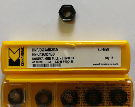肯纳铣削刀片HNPJ0604ANSNHD KC725M山东肯纳刀具代理