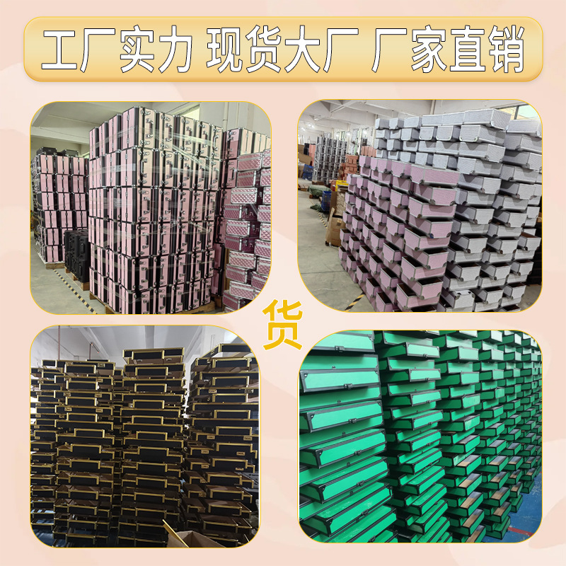 Caja de maquillaje multifuncional portátil de gran capacidad de varilla de tracción, maquillaje profesional de uñas, varios tipos de caja de herramientas de almacenamiento