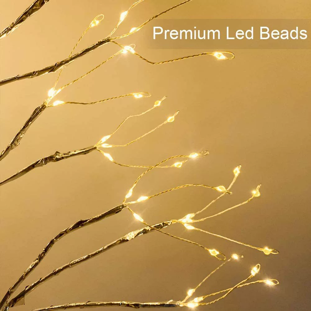 108 LED лампа для елки, домашнее украшение, имитация цветения, медная проводка, фон для комнаты/стрима/магазина, для Рождества