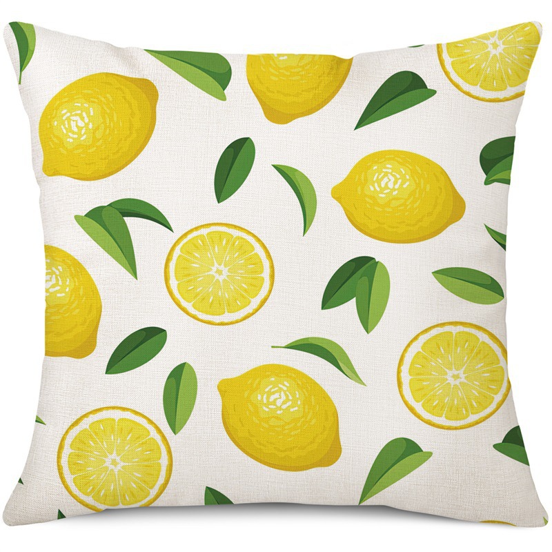 Amazon limón fresco serie de frutas almohada de oficina siesta almohada almohada de casa almohada de cubierta