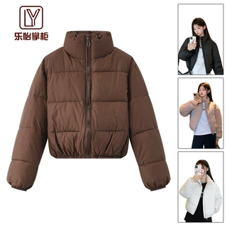 定制短棉服外套立领无帽小个子百搭宽松棉衣韩版面包服棉袄女短款