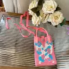 Blue and white butterfly (mobile phone bag)