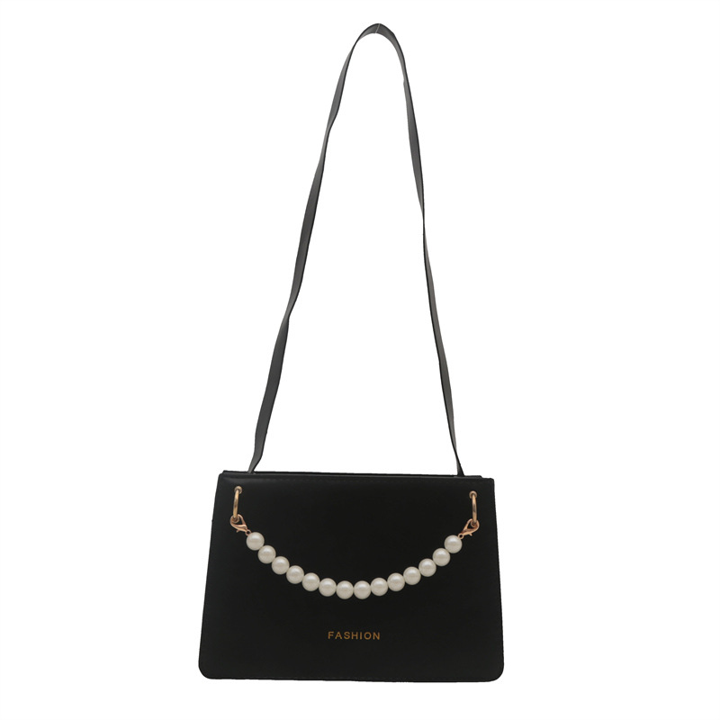Bolso de nicho de sentido de alta gama para mujer 2024 nuevo bolso de hombro de cadena de perlas de moda salvaje bandolera bandolera