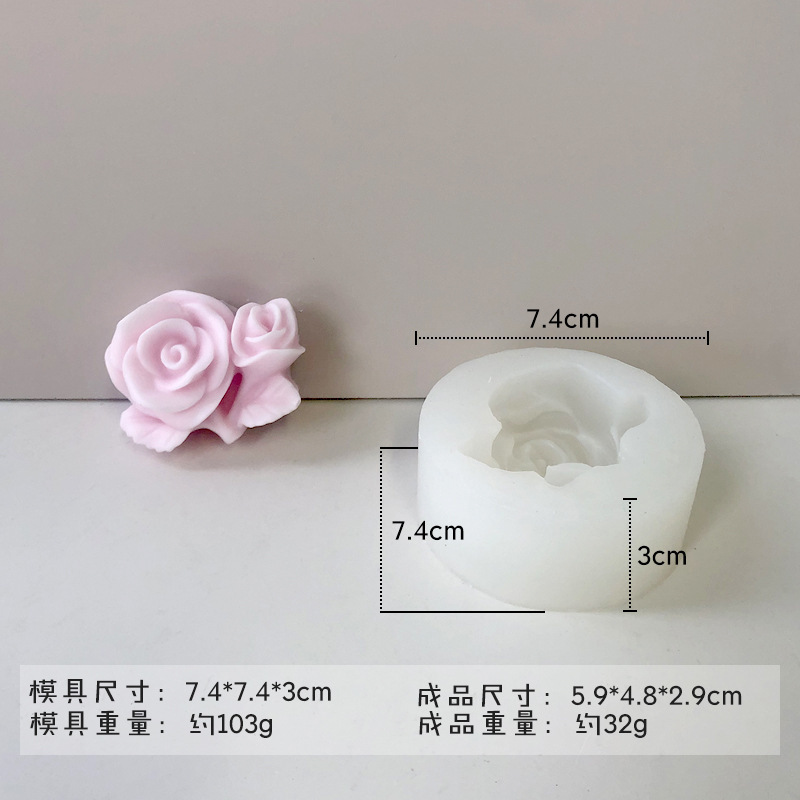 ✅ さまざまな花のシリコンモールド diy チョコレートフォンダンローズフラワー接着剤アロマセラピー石膏キャンドルモールド|undefined