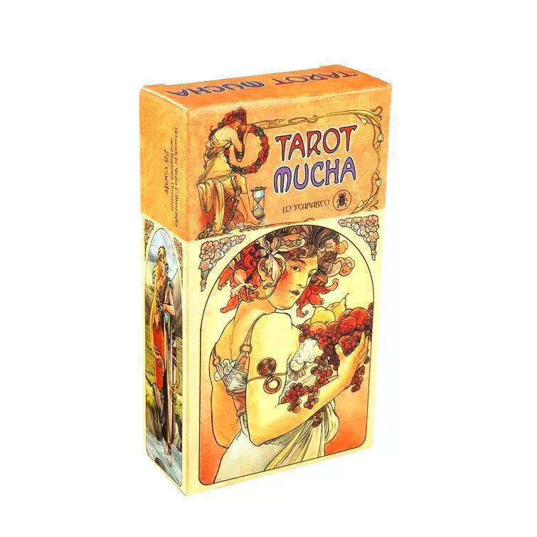 Дорожная колода карт Таро (Totmi Wenchuang) — английская, медная бумага, цветная коробка, 10,3×6 см, различные дизайны