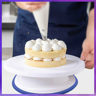✅ Cake Turntable for Home Use, Decorating Turntable with Decorating Stand, Baking DIY Tools, Pp Plastic, 11inch Rotation