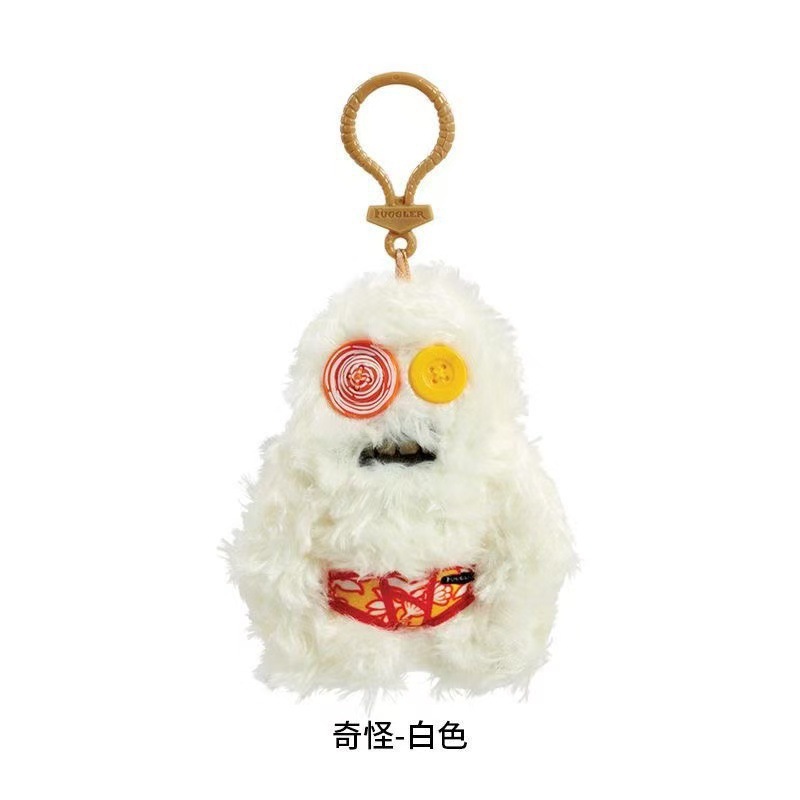 Colgante de llaves de dientes grandes genuinos, muñecas de monstruos de dientes, monstruos de dientes, monstruos feos y lindos, soporte de peluche extraño para una generación.