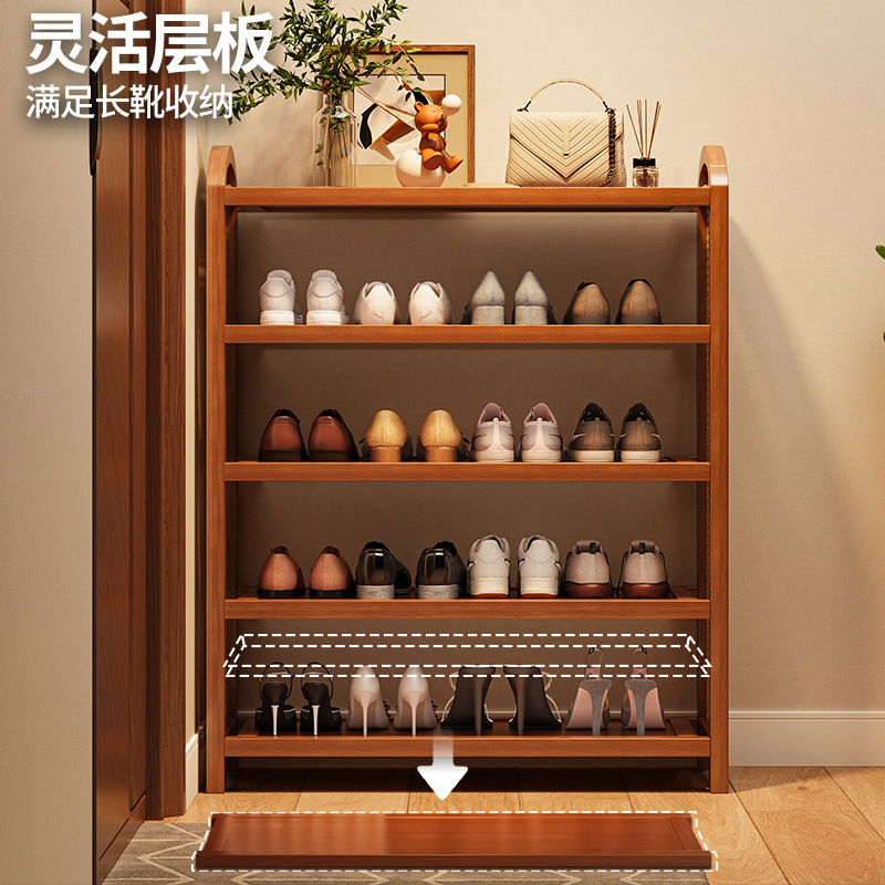 Estante de zapatos simple dormitorio cubre tierra pequeña puerta doméstica de almacenamiento multicapa estante de alquiler esencial armario de zapatos de artefactos mágicos