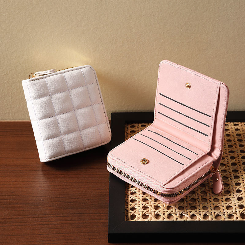 Simple Small Wallet, Ins-Style Retro Women's Model, Compact and Exquisite Mini Card Holder, Money Clip, Coin Purse, Multi-Functional Card Case